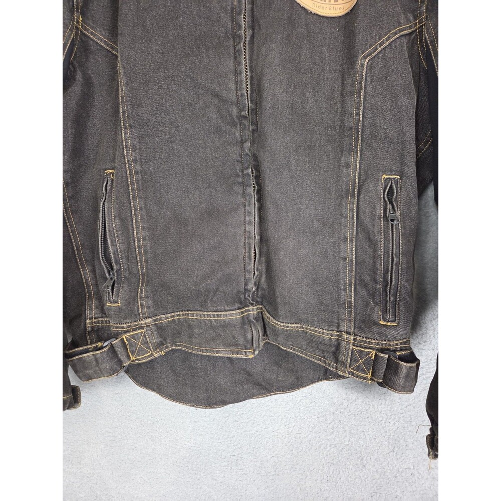 Cortech DSX Jacket Mens L (44) Black Rider Blues Motorcycle Armor Vented Denim - Picture 4 of 12
